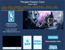 Tablet Screenshot of plongee-passion-carry.com